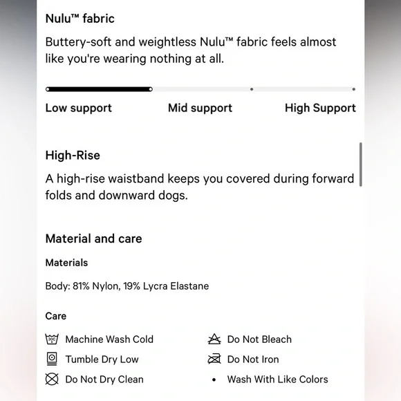 Lululemon Align High-Rise Short 6" Black Sz 4 19 - Picture 7 of 8